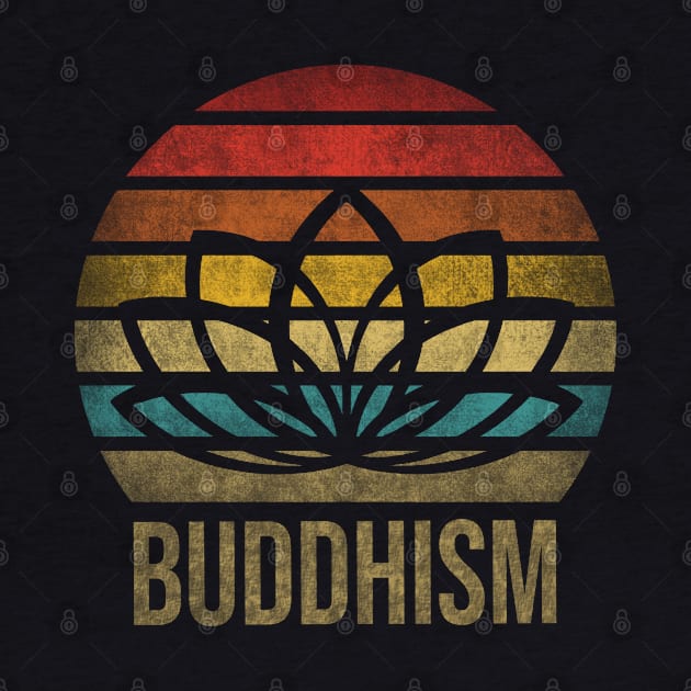 Buddhist Letter Buddhism Religion Retro Vintage by The Agile Store